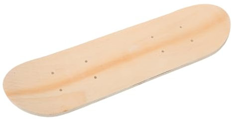 Toyvian Kinder Skateboard Deck 43cm Ahornholz Doppelseitig Blank Unbemalt Selbstgemacht Skateboard Zum Selbstgestalten Für Anfänger Malspaß