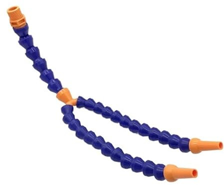 Generic Flat Round Nozzle Flexible Oil coolant Pipe Hose Cooling Pipe Lathe Metal Cooling Hose Lathe Cooling 1/4 3/8 1/2 L 400-600mm(C,L400MM_1/2)