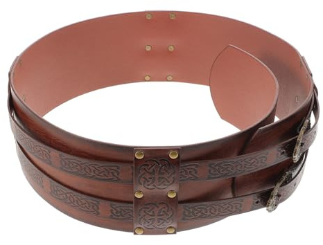 LIOOBO Vintage Breiter Mittelalterlicher Gürtel Im Steampunk-viking-stil Für Halloween-cosplay Und Renaissance-veranstaltungen Elegantes Accessoire Für Partys Und Kostüme