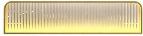 SZITW Glastrennwand für Esszimmer, Trennwand für Arbeitsplatten und Schreibtische mit LED-Lichtstreifen, Trennwand aus gestreiftem Glas, Trennwand für Esszimmer, gestreiftes Glas (Gold, 150 x 25 c
