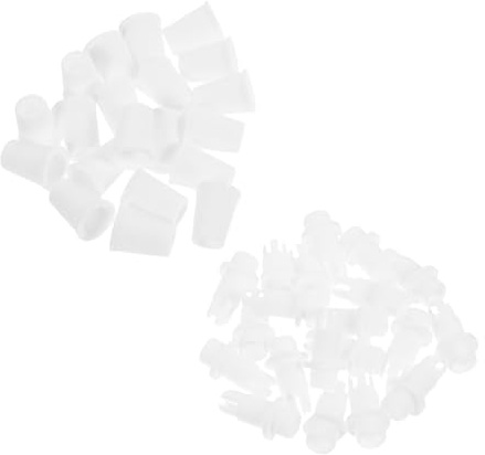 Ciieeo 20pezzi Clip Fermacavi in Plastica per Lampadari Diametro Filettato M10, Fermacavi Sicuri e Antiscivolo per Accessori di Illuminazione a Sospensione