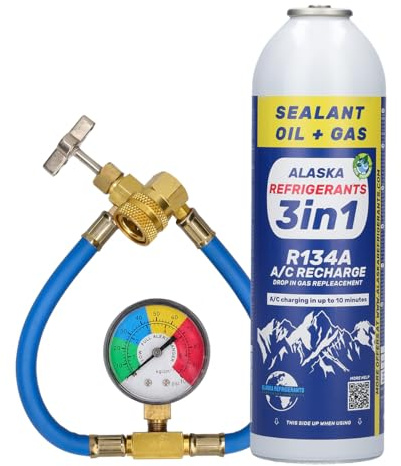 3in1 Fahrzeug Kältemittel Klimaanlage Top up HC134A ErsatzGas flasche für Autos