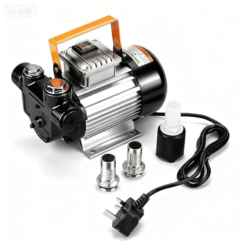 Electric Oil Transfer Pump, 550W 220V Fuel Transfer Pump Diesel Pump | Self Priming Cast Iron Engine Oil Transfer Pump With Cooling Fans, Efficient Refueling, Car Petrol Pumps
