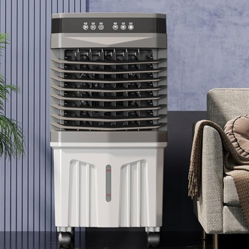 Enfriador de Aire evaporativo de pantano con Gran Tanque de Agua, Control Remoto, Temporizador de 12 h, oscilación de 120°, 3 velocidades, Aire Acondicionado portátil, sin Necesidad de mangu