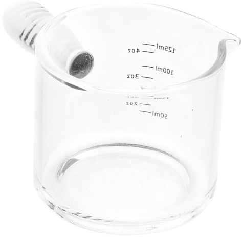 ARTSEWPLY Tasse à Mesurer Pour Expresso Verre Avec Poignée Pichet à Lait Transparent Pour Café Doseur Verre Simple Et Pratique