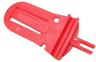 Tidevib Blocco di spurgo del freno a disco idraulico per set di utensili rotore, fermo pistone per freni a disco per biciclette, strumento pinza freno in plastica rossa