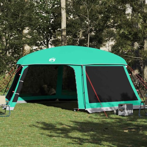 INLIFE Tente Piscine Toit Amovible parois Maille Vert d'eau 670x590 cm