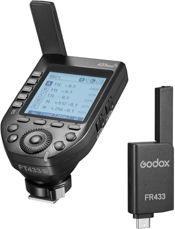 ERYUE FT433 Disparador de Flash Inalámbrico con Control de Señal Estable para A9II A7R IV A7S III, Soporta TTL y HSS para Entusiastas la Fotografía Profesional, 1 Receptor, Grandes Conferencias y