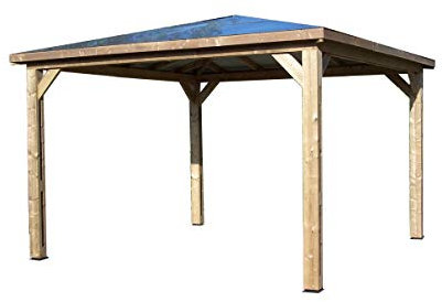 Abri De Piscine 14,36 M² Bois Traité - THB 3535.0