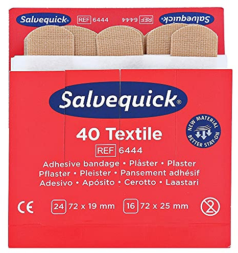 Salvequick®-Refill-Einsatz Strips 6444 elastisch - B07V2P82Z7 | Packung (40 Stück)