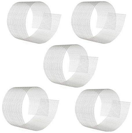 SOFIALXC Malla De Alambre Acero Inoxidable 304, 6# Rejilla Metálica, Malla De Metal Rígido Y Pesado, para Guardas De Seguridad-20x100cm 5pcs