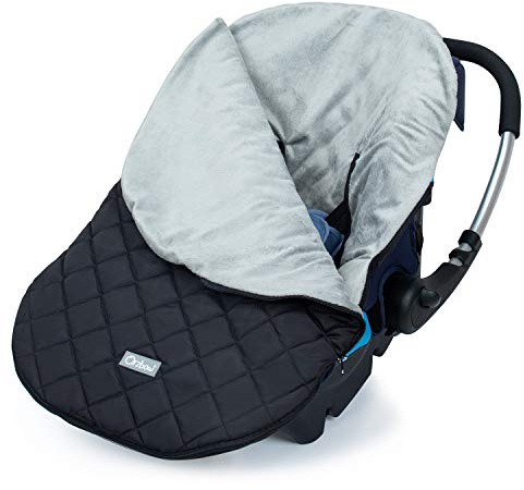 Orzbow Universale Sacco per Ovetto Invernale, Impermeabile Sacco a Pelo Termico per Seggiolino Auto (Maxi-Cosi/Römer/Cybex) con Imbracature a 3 e 5 Punti, Primavera e Autunno, Fodera Corta in Peluche