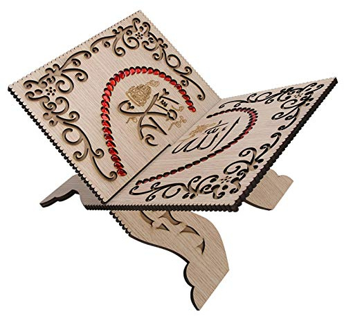 Koran Buchhalter, Koran Stand, Carving Desktop Home Dekoration für Anbetung Schrift Bücherregal Lesen
