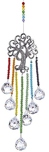 YFCTLM Cazador de Sol 7 Estilos SunCatcher Rainbow Crystal Gotas de Gotas Colgante Colgante Castillo de Sol para la decoración del hogar (Color : Color 3)