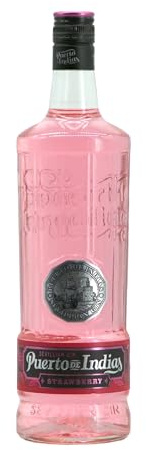 Puerto de Indias – Ginebra de Fresa Premium – Strawberry Premium Gin – 1 Litro – 37.5º