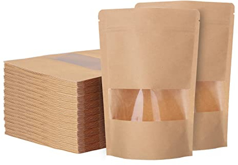 SENENQU 200 Pezzi 14x20cm Sacchetti Alimenti Richiudibili