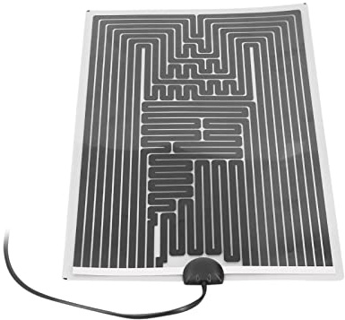 Staubdichte Temperaturausgeglichene Heizmatte für Haustiere, 220 V, 7 W, Graphen-Kohlenstoffpaste, Energiesparende Heizmatte für Haustiere, Reptilien (EU-Stecker)