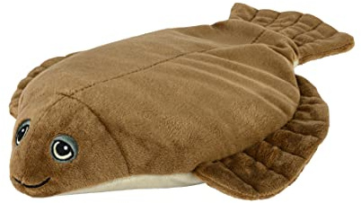 Warmies® Wärmekissen/Stofftier Scholle Hirse Lavendelfüllung 30cm 670g Braun (exklusives Warmies-Design für Greenlife Value)