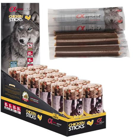 Alpha Spirit Snack Hundestangen, 30 Stück (Huhn)