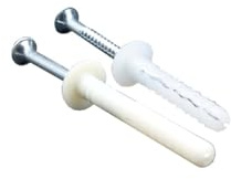 Tasselli a battere nylon c/vite 6X40-6X60 (Bianco, 6x40)