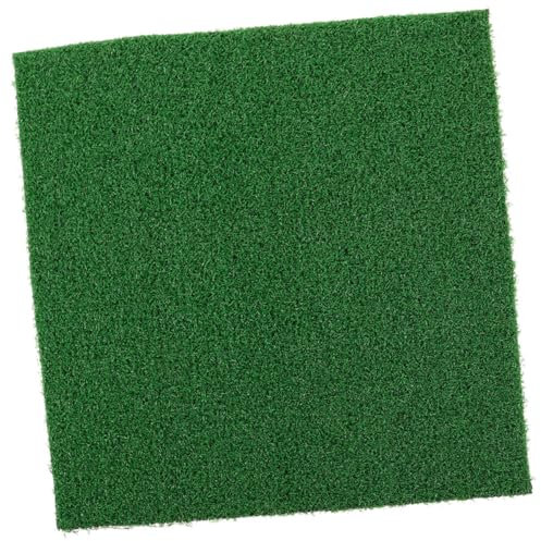 Happyyami Artificial Turf Pad Turtle Basking Ramp Simulation Grass Mat Floating Island Easy-to-Assemble Reptile Platform for Fish Tank