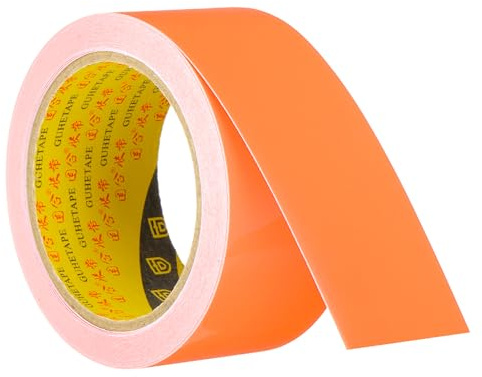 PATIKIL Cinta luminosa en la oscuridad 50mm x 10 metros, 1 rollo de cinta adhesiva fluorescente cinta reflectante luminosa banda de luz negra para fiesta, naranja | 1 rollo, Cinta adhesiva fluorescente, Cinta reflectante luminosa banda de luz negra
