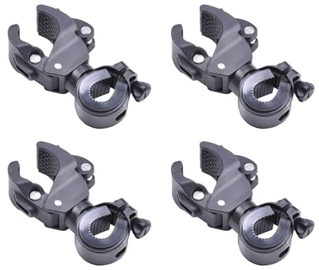Lot de 4 supports de canne de marche multifonctionnels pour béquilles de vélo pour fauteuil roulant pour parapluie fixe
