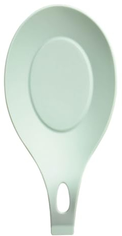 Zymoplas Poggia cucchiaio in silicone per una comoda esperienza di bere il tè PP Poggia cucchiaio Poggia cucchiaio Cucchiaio da cucina Pala, verde, 1