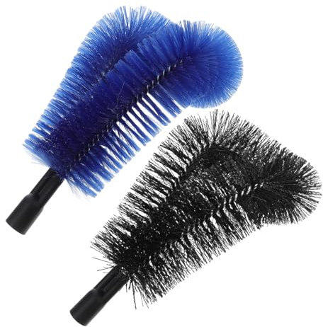 2pcs Gutter Hedgehog Cleaning Brush Head for Gutter Pipes | Pp Nylon Stainless Steel, Leaf Dust Spiderweb Window Ceiling Outdoor Warehouse Use