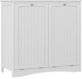 Vicco Armoire de Salle de Bain Bianco, Blanc, 83x80cm avec 2 paniers à Linge, pour Le tri et Le Rangement du Linge dans la Salle de Bain