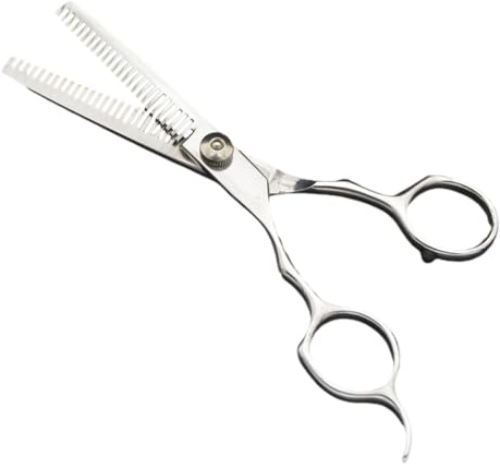 WEKADRIN Forbici Professionali da Parrucchiere Doppia Dentatura in Inossidabile Resistente Strumento per Sfoltire e Modellare Capelli per Uso Professionale e Domestico