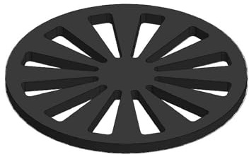Kaminrost/Ascherost Rund Ø 165 x 8 mm passend für Jydepejsen Bella** Kaminöfen inkl. Modellübersicht - Ascherost Kamin aus massivem Stahl - Feuerrost feuerfest & hitzebeständig