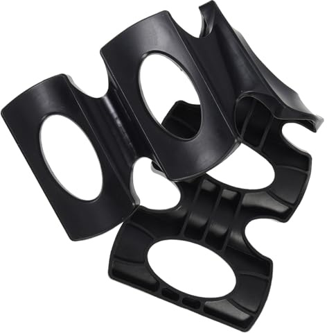 SUPVOX Soporte para Botellas y Latas de Silicona Negra para Refrigerador, Estante Apilable para Bebidas, Organizador Compacto para Cervezas y Refrescos, Resistente a Altas y Bajas