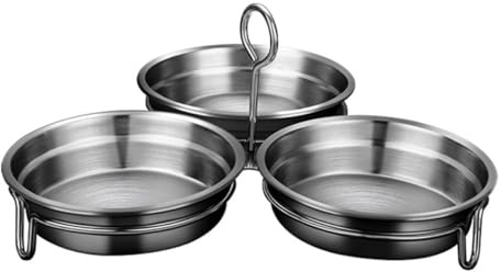 OSOLADY Stainless Steel Heart-shaped Egg Poacher Mold Set, Nonstick Poached Egg Cooker Pan for Home Use, Silver 304 Material, Suitable for Breakfast Cooking and Steaming