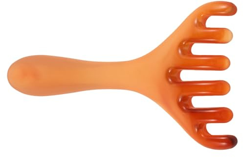 Homoyoyo Kopfhautmassagekamm und Breiten Zinken aus Kunstharz mit Ergonomischem Design für Beruhigende Kopfmassage und Haarstyling bei Männern