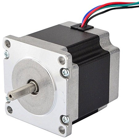 STEPPERONLINE Nema 23 Schrittmotor 1.24Nm 2.8A 4-Drähte 6.35mm Schaft | DIY CNC Roboter 3D Drucker