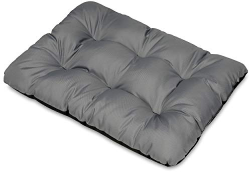 SuperKissen24. Hundebett Hundekissen Hundematratze Tierbett für Kleine, Mittlere und Grosse Hunde - Wasserdicht, Waschbar - Größe XL - Grau