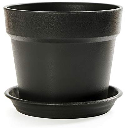 Vaso da Fiori in plastica Rotondo davanzale in Tinta Unita Vaso da Fiori in plastica Traspirante Protezione Solare anticaduta Vasi per Piante da 14,5-28 cm (Colore : Beige, Dimensioni : 22,8 * 22,8 *