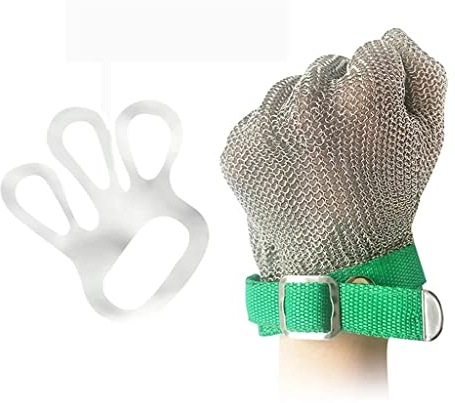 BCPPO Kettenhandschuh Edelstahl-Kettenhemd-Handschuhe, Koch-Metzger-Schnittschutzhandschuhe, Sicherheits-Arbeitshandschuhe Für Männer Und Frauen (Size : 1PCS/XS)