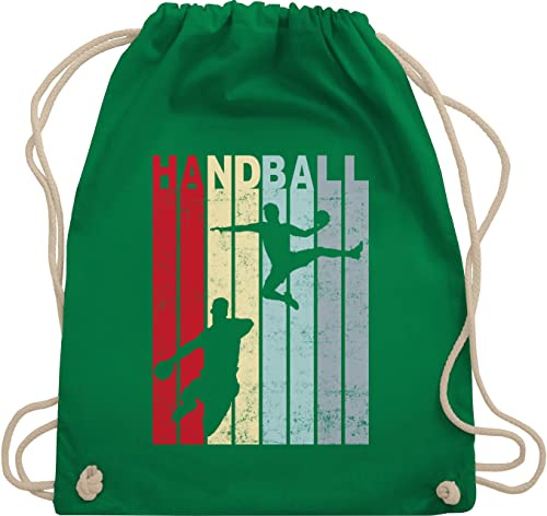 Turnbeutel Rucksack - EM 2026 Trikot Ersatz - Handballspieler Geschenk Handball Geschenke I - Unisize - Grün - sporttasche kinder handballbeutel handballer wm 2007 turnsack kinderturnbeutel hanball