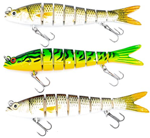 Mister Tackle Tamacti 14 cm Angelköder mehrteilig Wobbler Set Swimbait für Hechtangeln 3 Stück