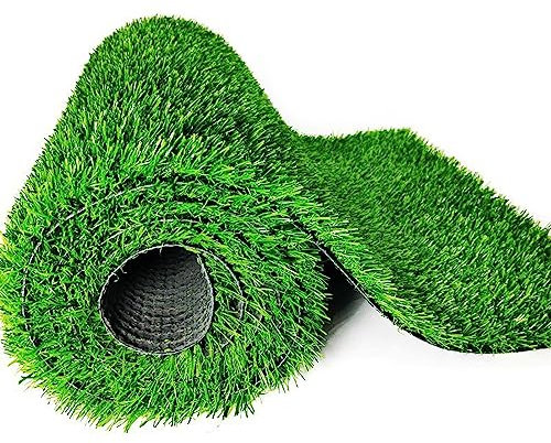 HUHJYUGE Césped Artificial 3x5m, Alfombra de Sintético Césped, Green Césped Artificial Alta Densidad Permeable Al Agua Ignífugo, Césped Artificial 30mm Agradable Al Tacto