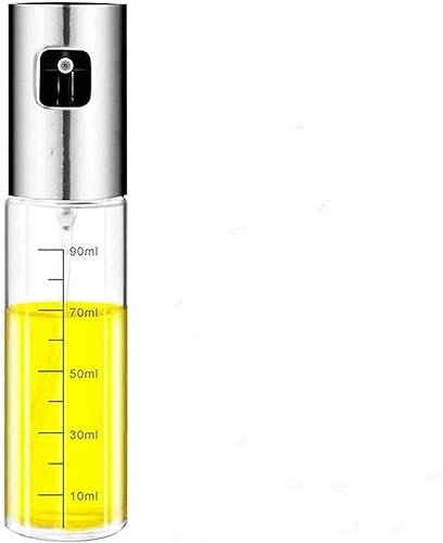 Botella pulverizadora de aceite,Botella pulverizad Botella dispensadora de pulverizador de aceite de oliva, pulverizador de bomba de vidrio premium for barbacoa, parrilla, cocina, cocina con báscula (