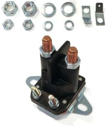 1 set Relè di avviamento Relè di avviamento magnetico a 4 poli Relè di avviamento Trattorino rasaerba Trattore elettromagnetico Relè di avviamento Forniture for attrezzi da giardino