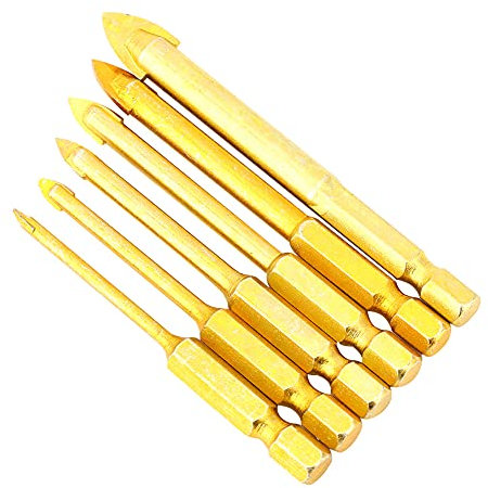 Cacciavite Triangolare, Set di Cacciaviti Triangolari 6 Pezzi Punte Trapano Triangolari Punte Trapano Elicoidali con Gambo Esagonale 3/4/5/6/8/10mm