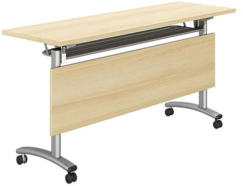 Konferenzraumtisch Klappbarer Konferenztisch, moderner mobiler Schulungstisch in DREI Farben, klappbare Seminar- und Besprechungstische für den Konferenzraum im Büro (Eiche, 55 x 20 x 30 Zol