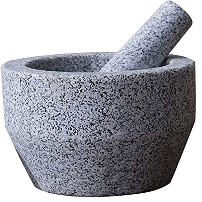 Ensemble de mortier et Pilon en Granit, Grand broyeur à Pierre Robuste pour Le broyage Manuel des assaisonnements