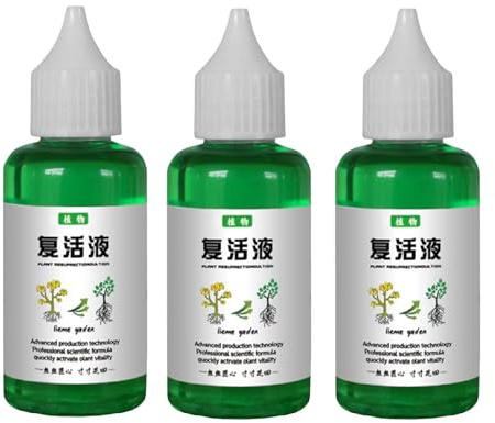3 Stück Plant Resurrection Liquid, Düngemittel-Konzentrat, Plant Resurrection Flüssigdünger Fördert Gesundes Und Starkes Wachstum, Pflanzendünger Für Drinnen Und Draußen, 50 Ml