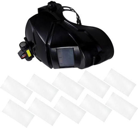 1Set Saldatura con Oscuramento e Proiettore Completo con Protettivi Casco per Saldatori Bassa Luce