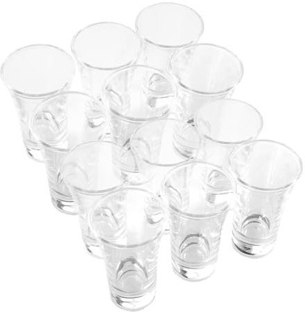 ULTECHNOVO 12pièces Lot De Coupes De Communion Verre Pour Plateaux Standard Tasses Religieuses Pour Baptême De Dégustation Pour Cérémonies